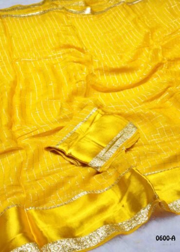 Nandhika -0600-A  Yellow Color Trendy  Viscose Georgette Saree CM1449079 (LR3C)