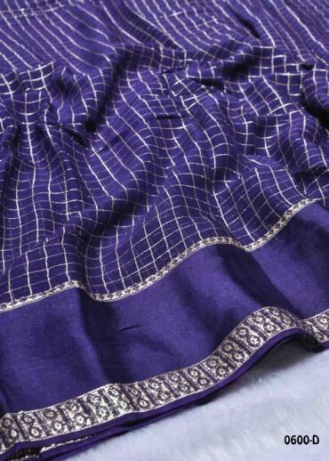 Nandhika -0600-D  Violet Color Trendy  Viscose Georgette Saree CM1449079 (LR3C)