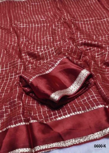 Nandhika -0600-K  Maroon Color Trendy  Viscose Georgette Saree CM1449079 (LR3C)