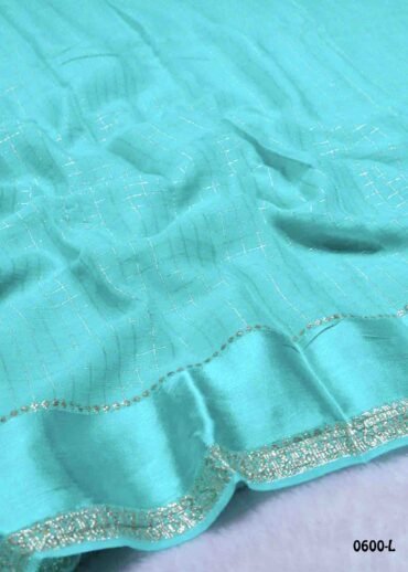 Nandhika -0600-L  Lightblue Color Trendy  Viscose Georgette Saree CM1449079 (LR3C)
