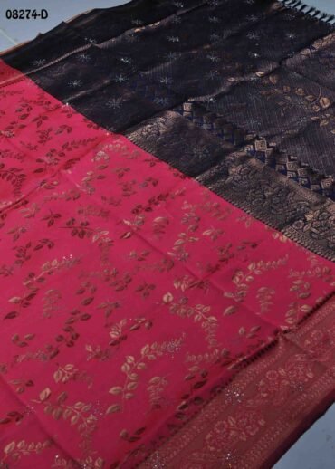 Karunya-08274-D  Pink Color Excellent  Banaras Saree CM1455264 (LR1D)