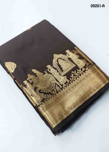 Nishanthika-09201-A  DarkBrown Color Traditional  Semi-Pattu Saree CM1460289 (LR1C)