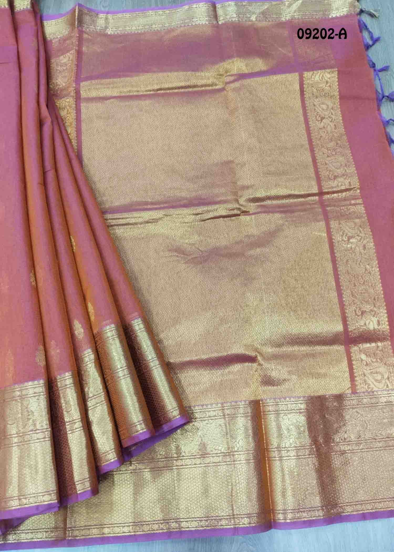 Taanvika-09202-A Orange Color Traditional Chanderi Cotton Saree CM1448276 (LR1B)