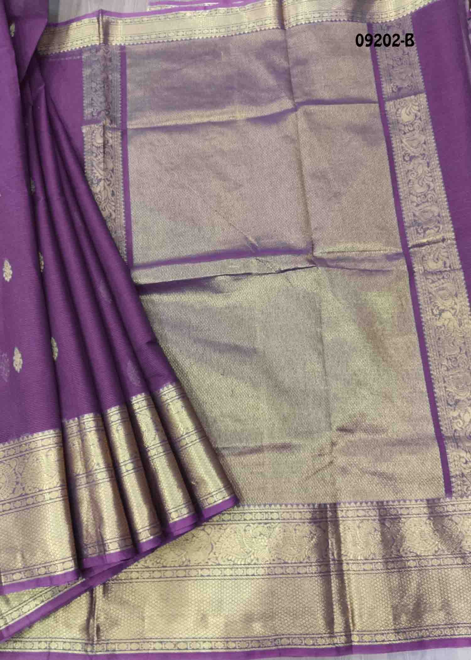 Taanvika-09202-B Purple Color Traditional Chanderi Cotton Saree CM1448276 (LR1B)