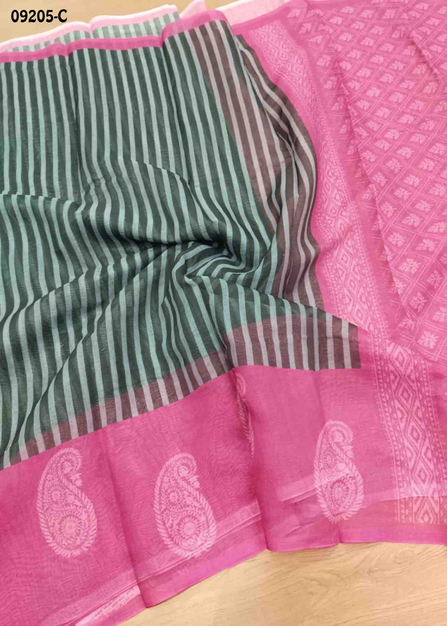 Aadhya-09205-C Black Color Excellent Linen Cotton Saree CM1449302 (LR1D)