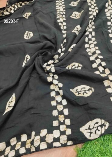 Veda-09207-F  Black Color Trendy  Fancy Cotton Saree CM1454048 (LR1C)