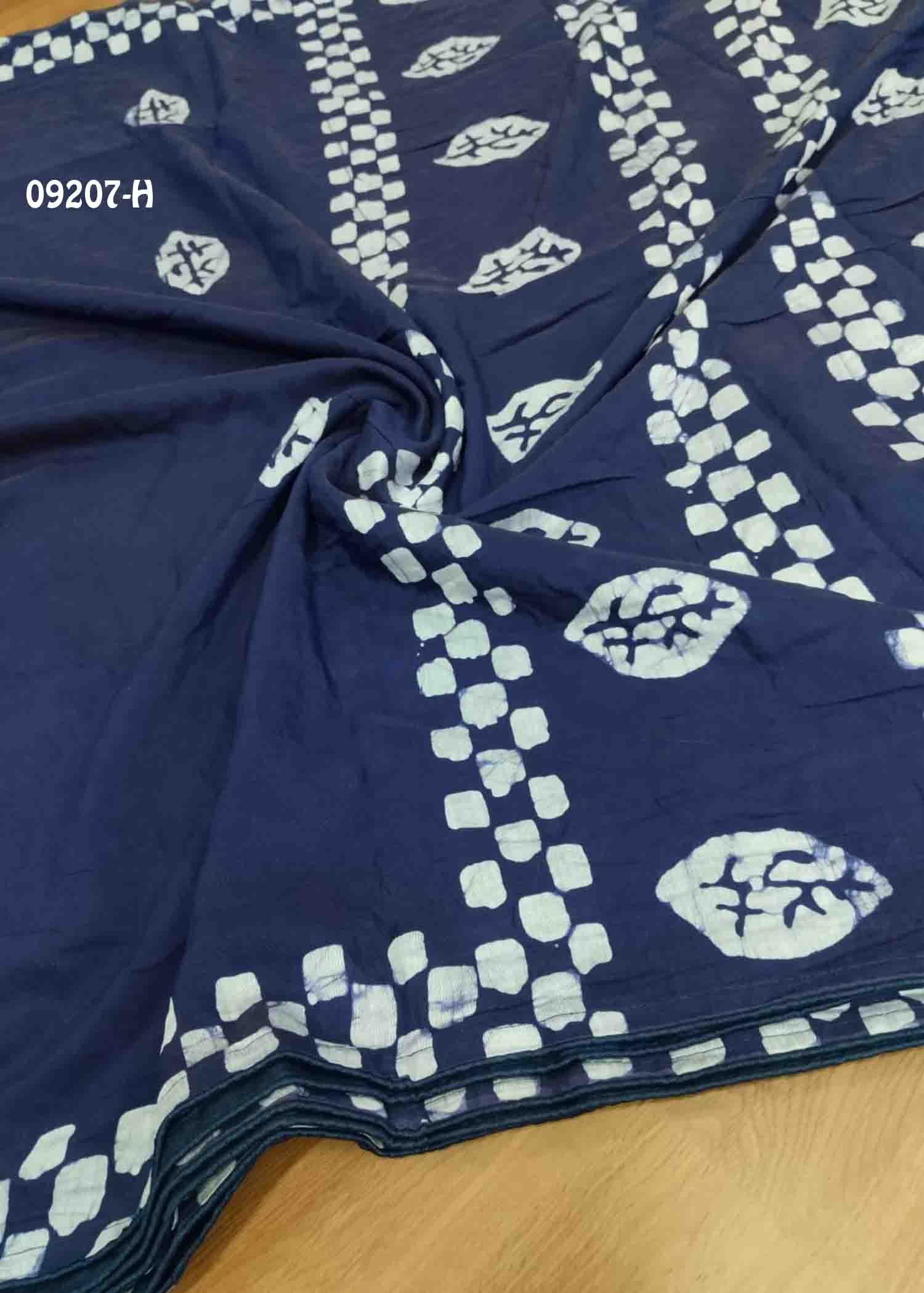 Veda-09207-H NavyBlue Color Trendy Fancy Cotton Saree CM1454048 (LR1C)