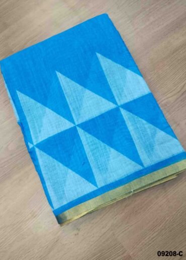Karthiga -09208-C  Blue Color Excellent Linen Saree CM1441614 (RR4C)