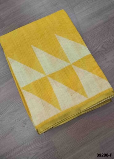 Karthiga -09208-F  Yellow Color Excellent Linen Saree CM1441614 (RR4C)