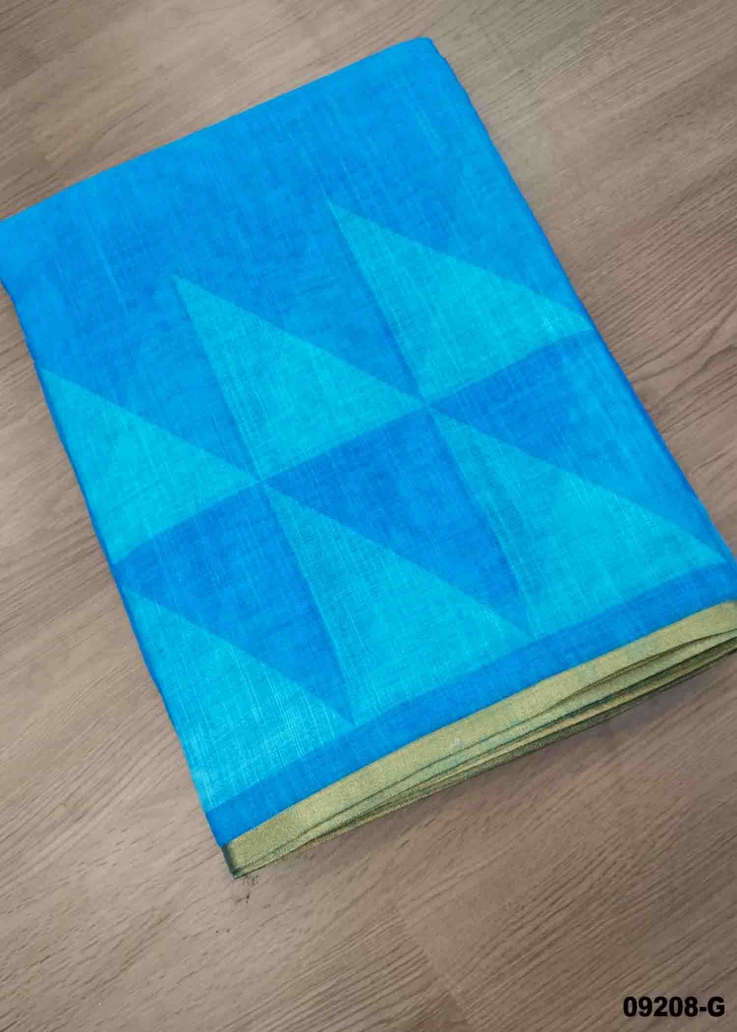 Karthiga -09208-G SkyBlue Color Excellent Linen Saree CM1441614 (RR4C)