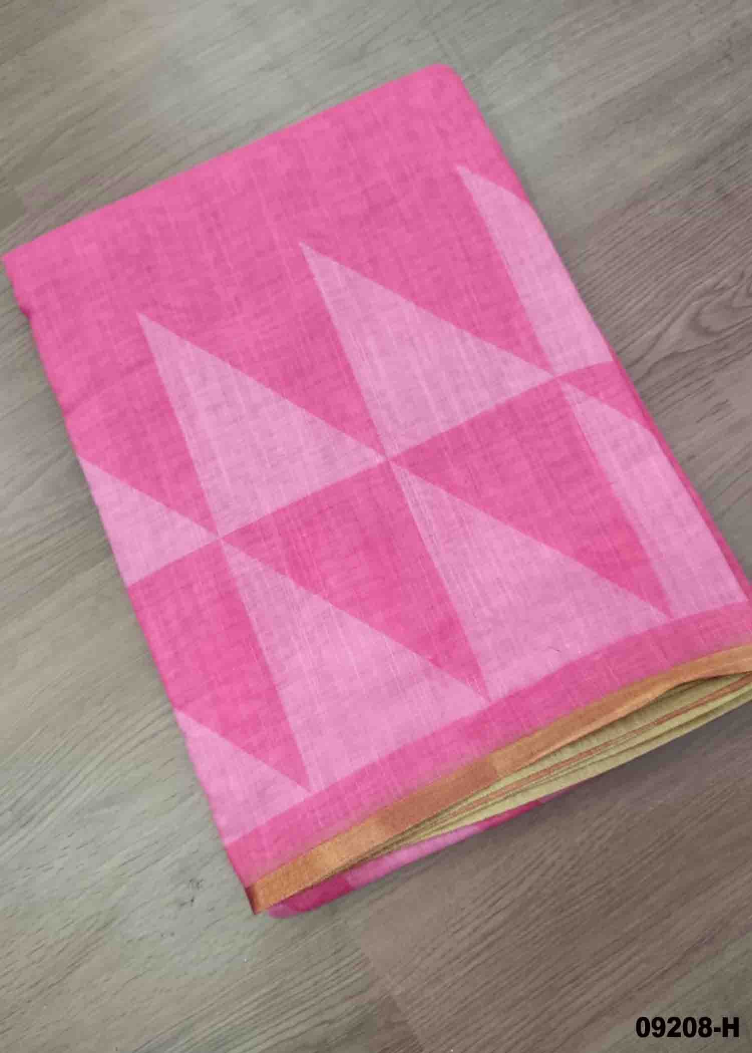 Karthiga -09208-H Pink Color Excellent Linen Saree CM1441614 (RR4C)
