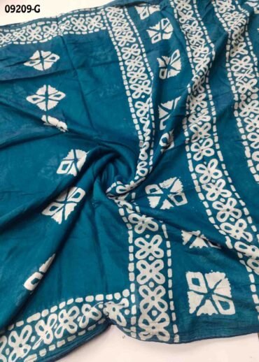 Vandana-09209-G  PeacockBlue Color Trendy  Fancy Cotton Saree CM1454048 (LR1C)