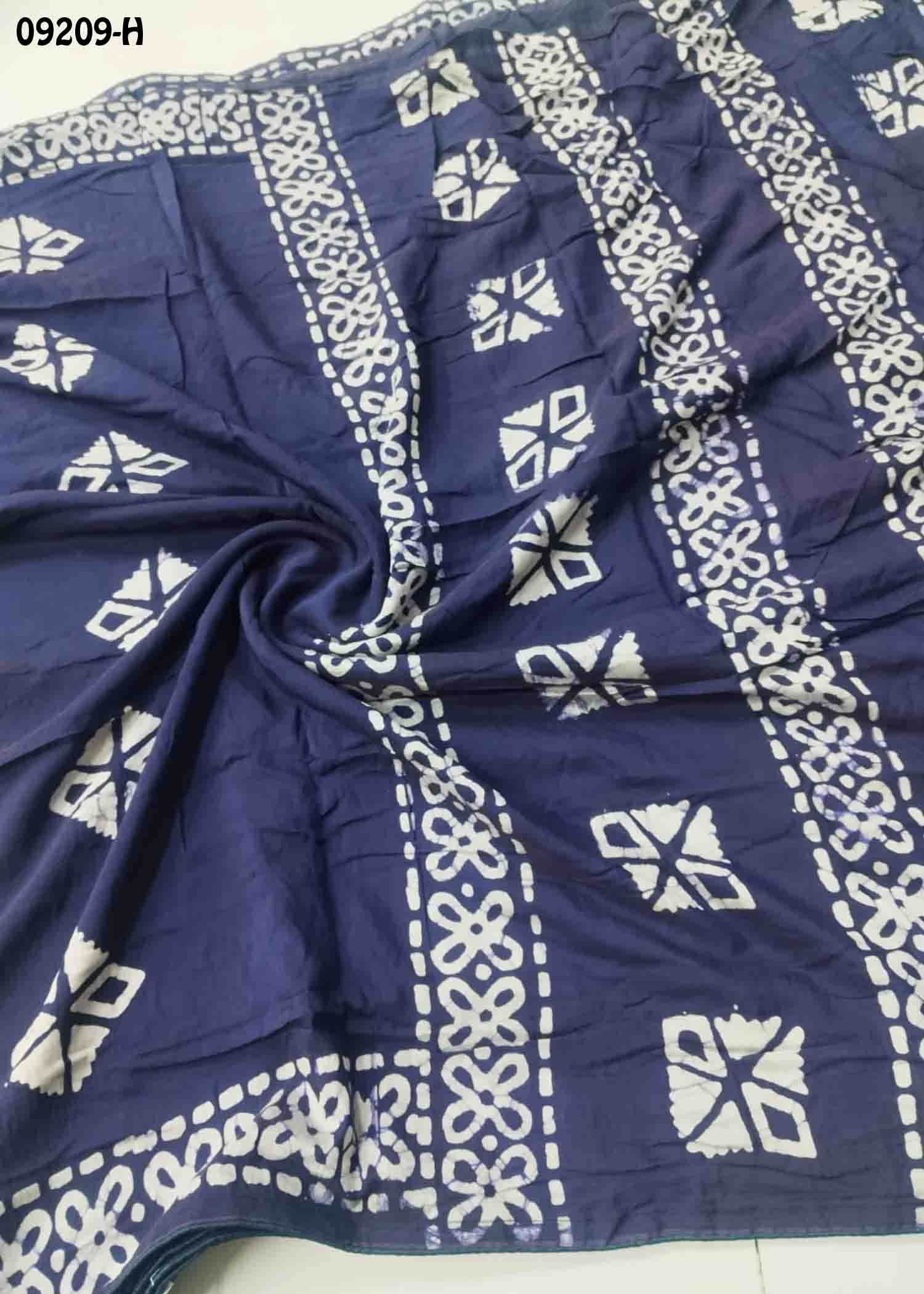 Vandana-09209-H NavyBlue Color Trendy Fancy Cotton Saree CM1454048 (LR1C)