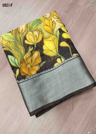 Mathi -0921-F  Brown Color Trendy Dola Silk Saree CM1468312 (RR2E)