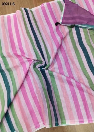 Amirtha  - 09211-B  Multi With Pink Color Trendy  Mul Cotton Saree CM1440791 (LR1C)