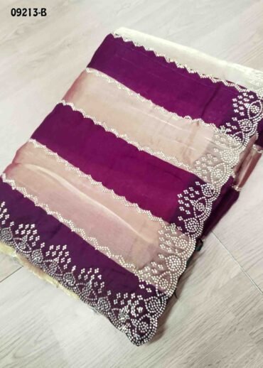 Yashika  - 09213-B  Purple Color Trendy  Space Silk Saree CM1460493 (LR1C)