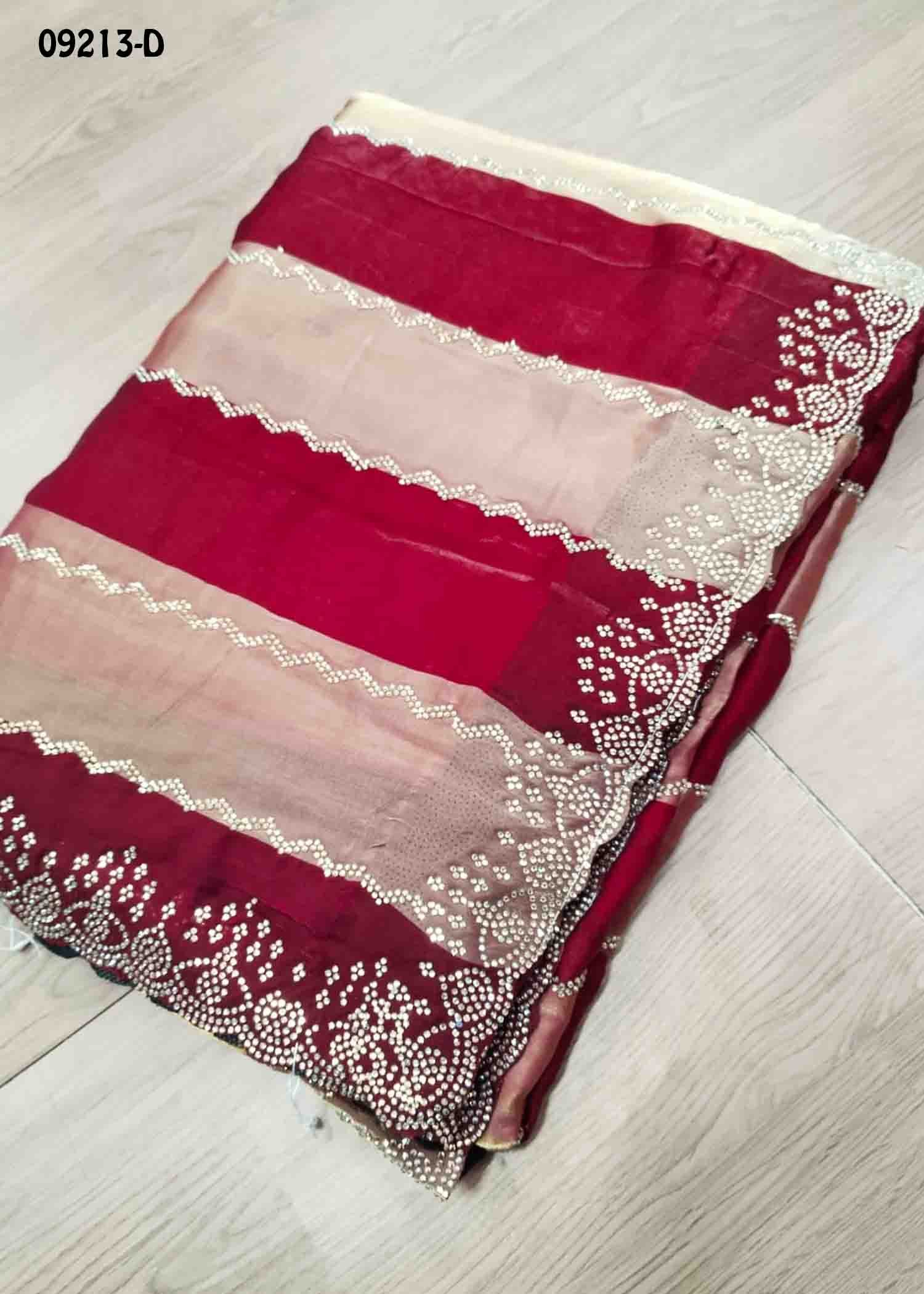 Yashika - 09213-D Pink Color Trendy Space Silk Saree CM1460493 (LR1C)