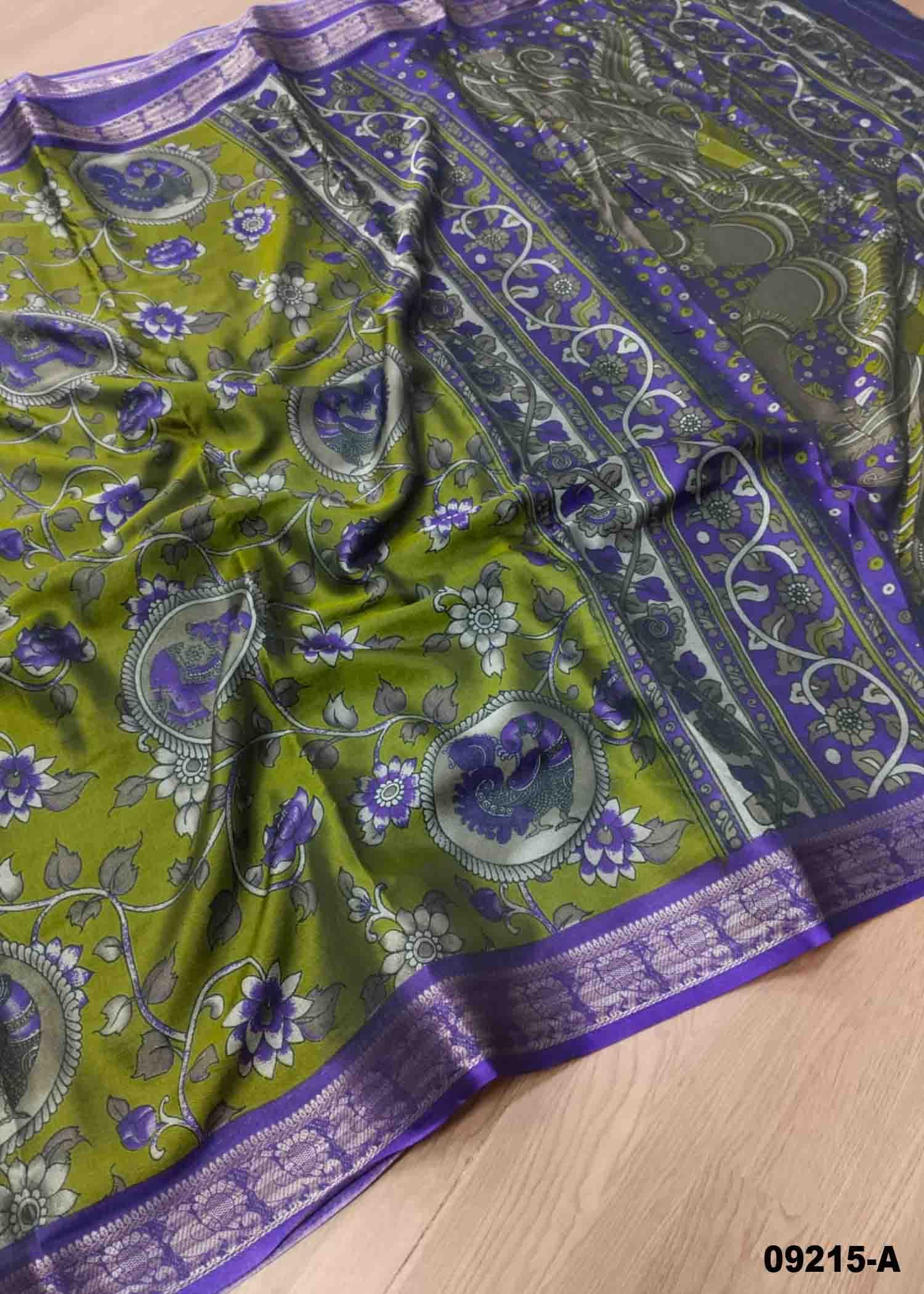 Srinithya -09215-A OliveGreen Color Excellent Dola Silk Saree CM1460602 (RR4C)
