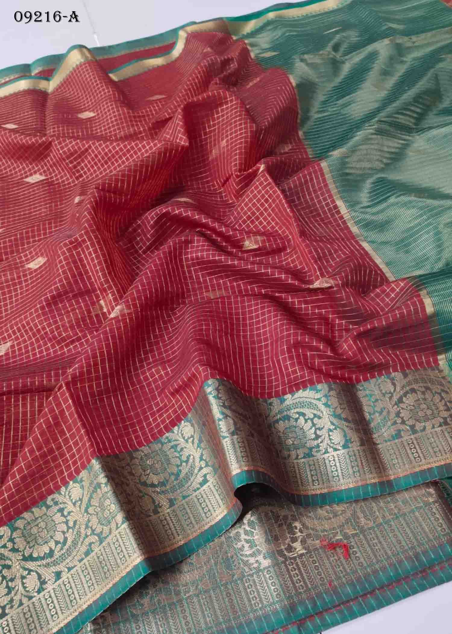 Ananya - 09216-A Maroon Color Excellent Chanderi Silk Saree CM1440639 (LR2C)