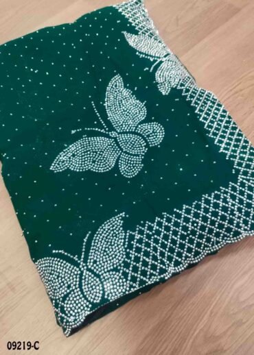 Sailalitha -09219-C  Green Color Stone Work Georgette Saree CM1472409 (RR5B)