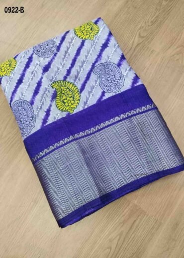 Mullai -0922-B  Violet Color Trendy Dola Silk Saree CM1468312 (RR2E)