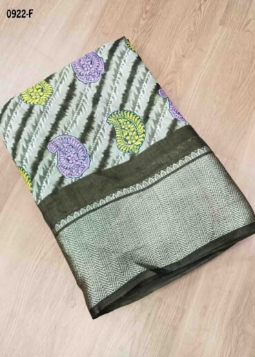Mullai -0922-F  Brown Color Trendy Dola Silk Saree CM1468312 (RR2E)