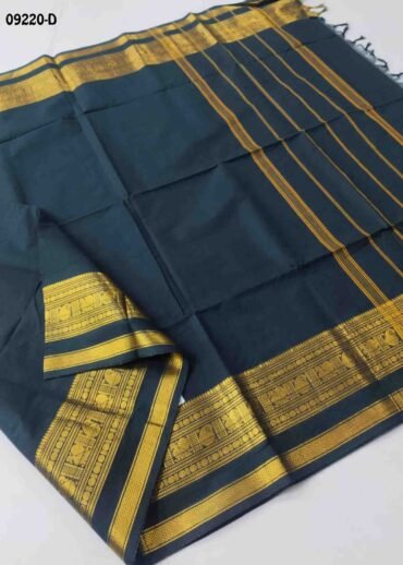 Annalakshmi - 09220-D  Black Color Traditionl Chettinad Cotton Saree CM1464183 (LR2C)