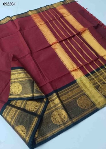 Annalakshmi - 09220-I  Maroon Color Traditionl Chettinad Cotton Saree CM1464183 (LR2C)