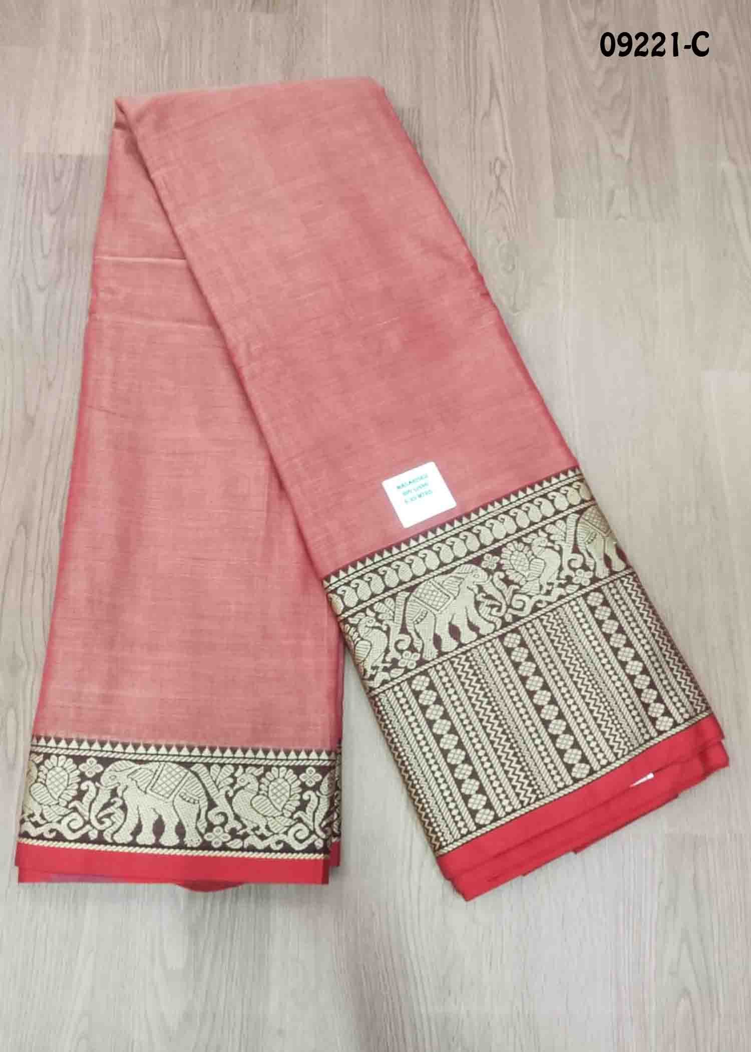 Mageshwari - 09221-C BlushRed Color Excellent VG Cotton Saree CM1421498 (LR2D)