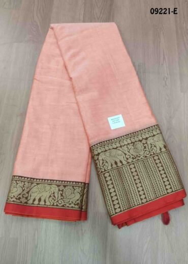 Mageshwari - 09221-E  CoralOrange Color Excellent VG Cotton Saree CM1421498 (LR2D)