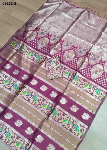 Vandana - 09223-D  Magenta Color Excellent Banaras Saree CM1455246 (LR2C)