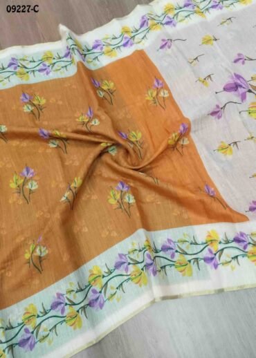 Thangam - 09227-C  Mustard Color Excellent Linen Saree CM1456859 (LR2C)