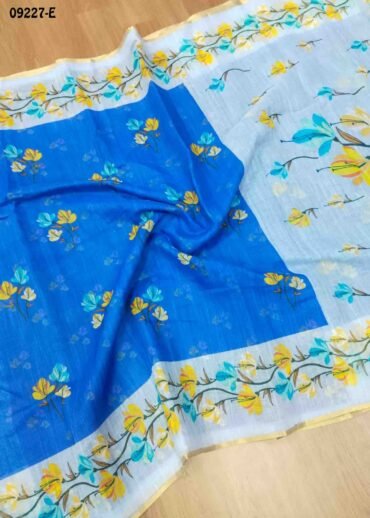 Thangam - 09227-E  Inkblue Color Excellent Linen Saree CM1456859 (LR2C)