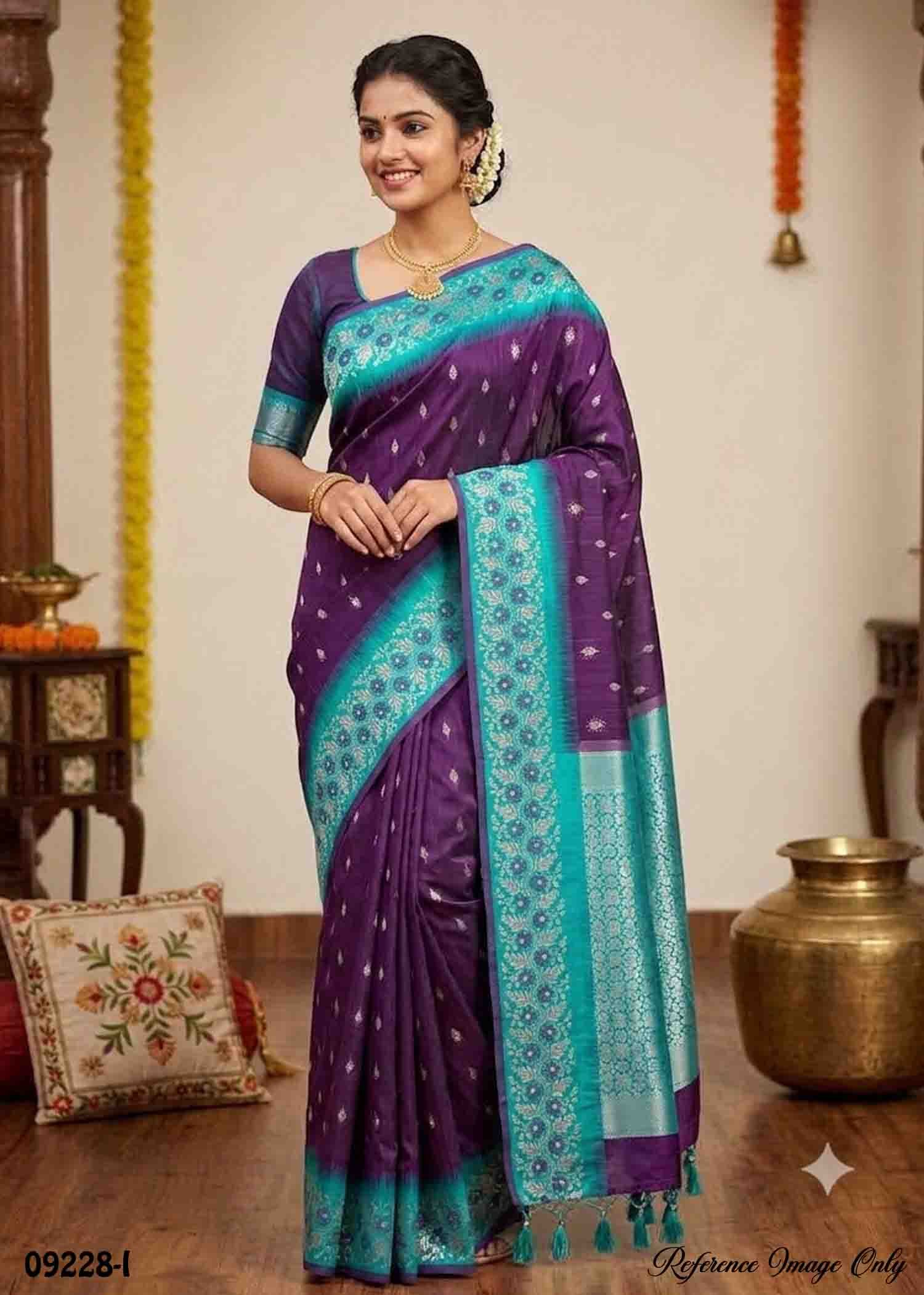 Vishupriya - 09228-I Purple Color Excellent Chanderi Silk Saree CM1449815 (LR2C)