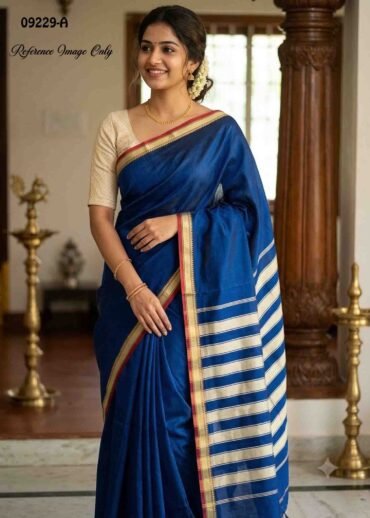 Vasunthara - 09229-A  Navy Blue  Color Traditional Narayanapet  Saree CM1460233(LR4C)