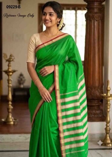 Vasunthara - 09229-B Green  Color Traditional Narayanapet  Saree CM1460233(LR4C)