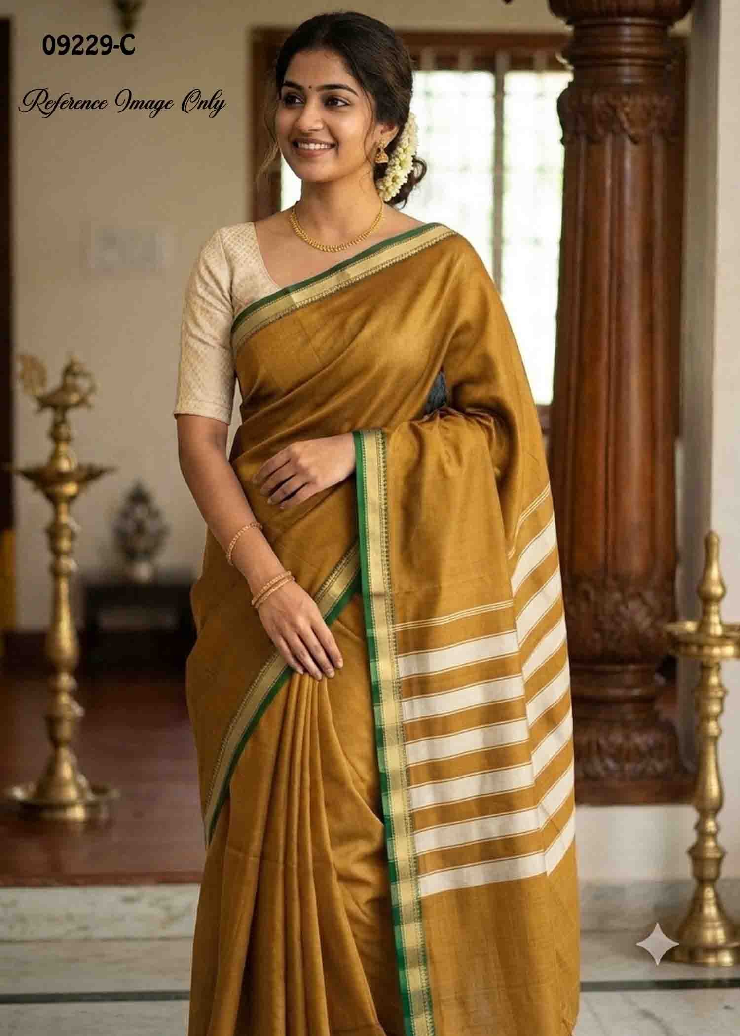 Vasunthara - 09229-C Mustard Color Traditional Narayanapet Saree CM1460233(LR4C)