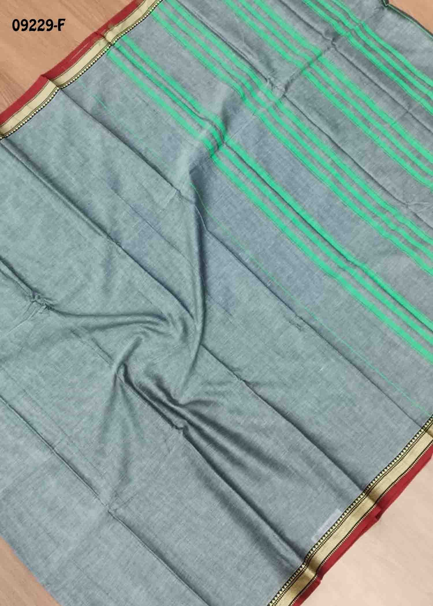 Vasunthara - 09229-F Gray Color Traditional Narayanapet Saree CM1460233(LR4C)