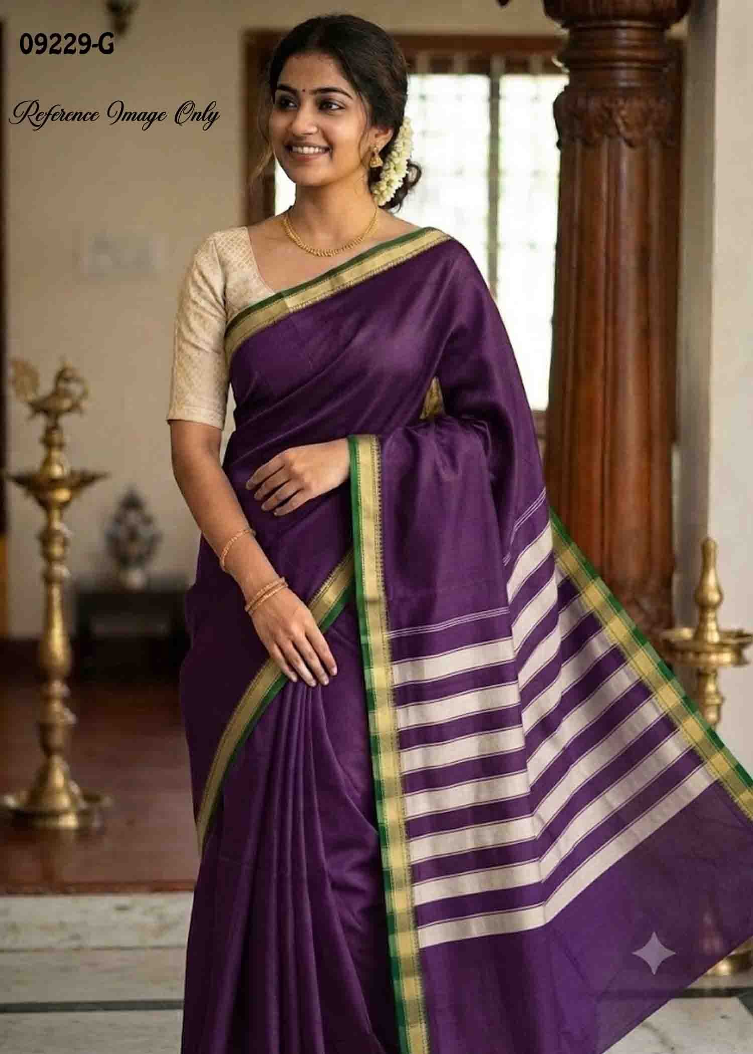 Vasunthara - 09229-G Violet Color Traditional Narayanapet Saree CM1460233(LR4C)