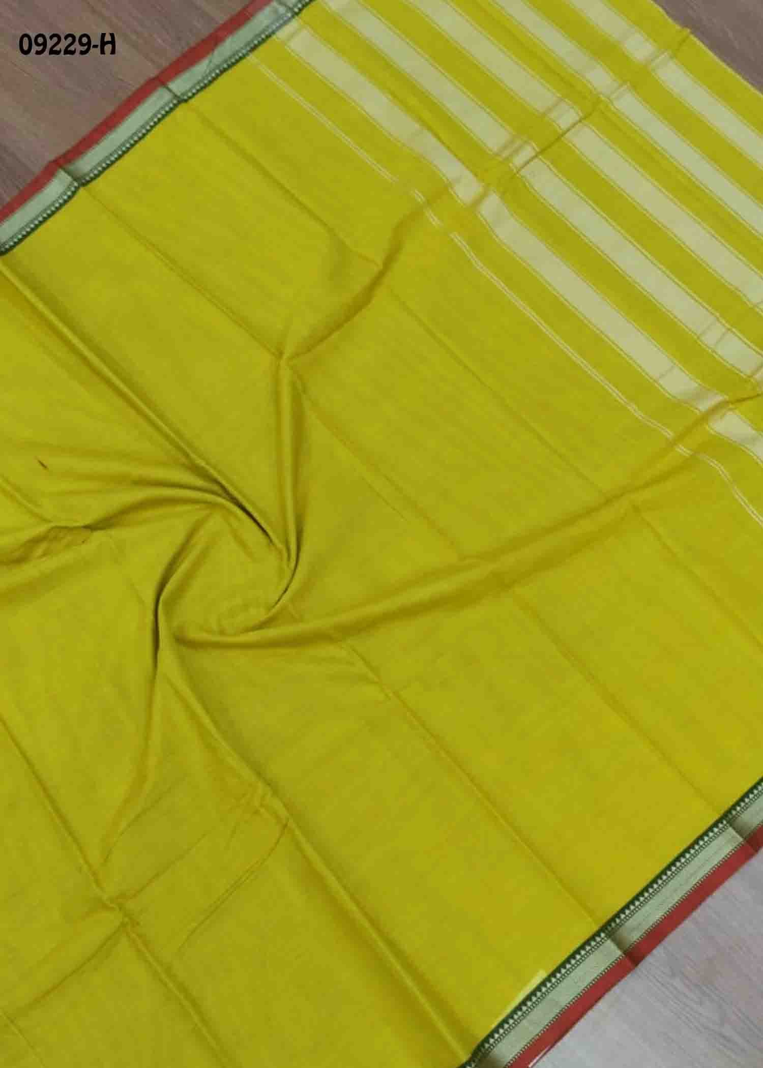 Vasunthara - 09229-H Lemon Yellow Color Traditional Narayanapet Saree CM1460233(LR4C)