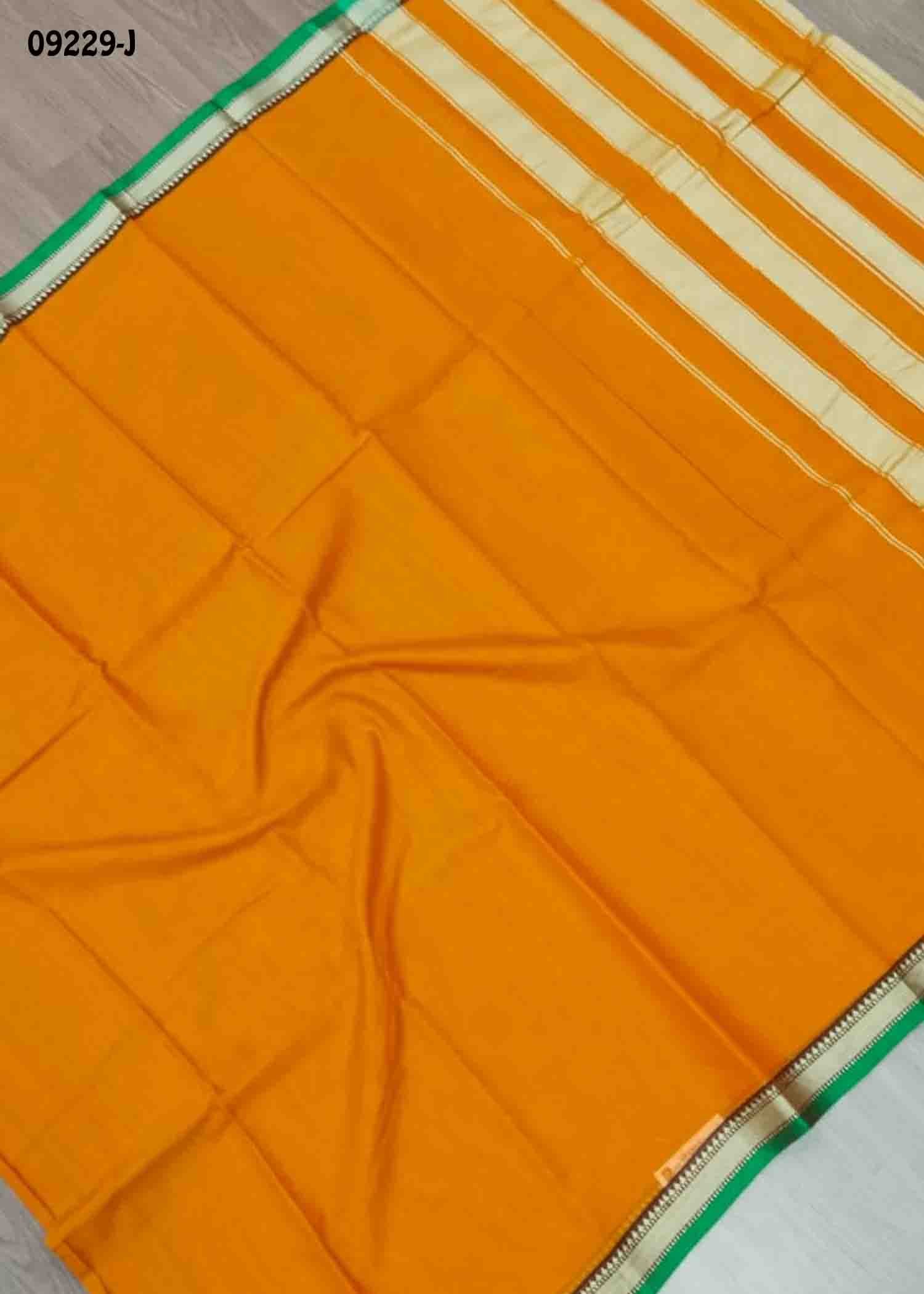 Vasunthara - 09229-J Dark Yellow Color Traditional Narayanapet Saree CM1460233(LR4C)
