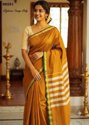 Vasunthara - 09229-J Dark Yellow  Color Traditional Narayanapet  Saree CM1460233(LR4C)