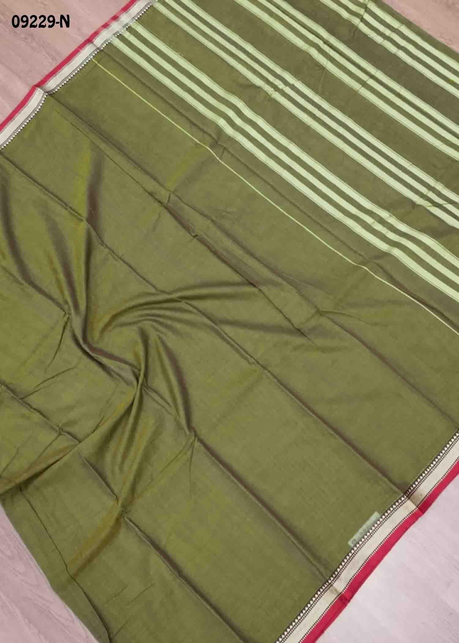 Vasunthara - 09229-N Army Green Color Traditional Narayanapet Saree CM1460233(LR4C)