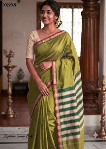 Vasunthara - 09229-N  Army Green  Color Traditional Narayanapet  Saree CM1460233(LR4C)