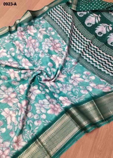 Ezhil -0923-A  CelesteBlue Color Trendy Dola Silk Saree CM1468312 (RR2E)