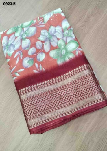 Ezhil -0923-E  DesireRed Color Trendy Dola Silk Saree CM1468312 (RR2E)