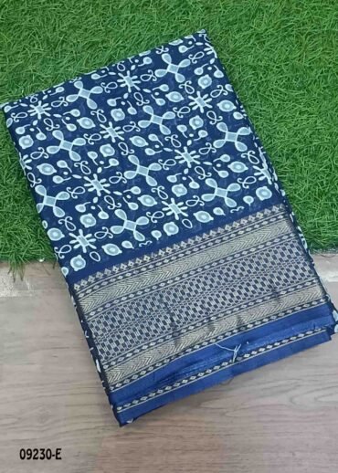 Saipallavi -09230-E  NavyBlue Color Trendy Synthetic Cotton Saree CM1438259 (RR4E)