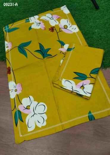 Teddy -09231-A Lemonyellow Color Cotton 2 Pillow Covers CM1442187 [LR1D]