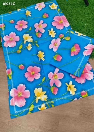Teddy -09231-C Blue Color Cotton 2 Pillow Covers CM1442187 [LR1D]