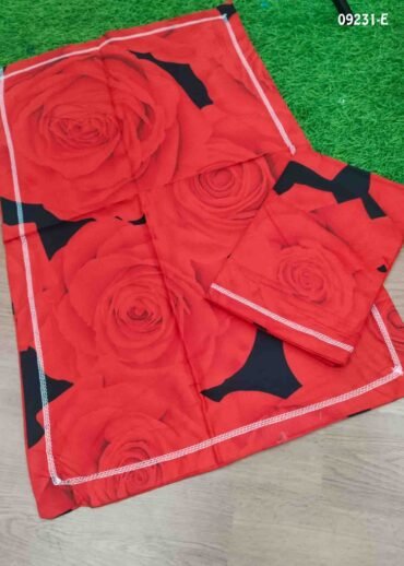 Teddy -09231-E Red Color Cotton 2 Pillow Covers CM1442187 [LR1D]
